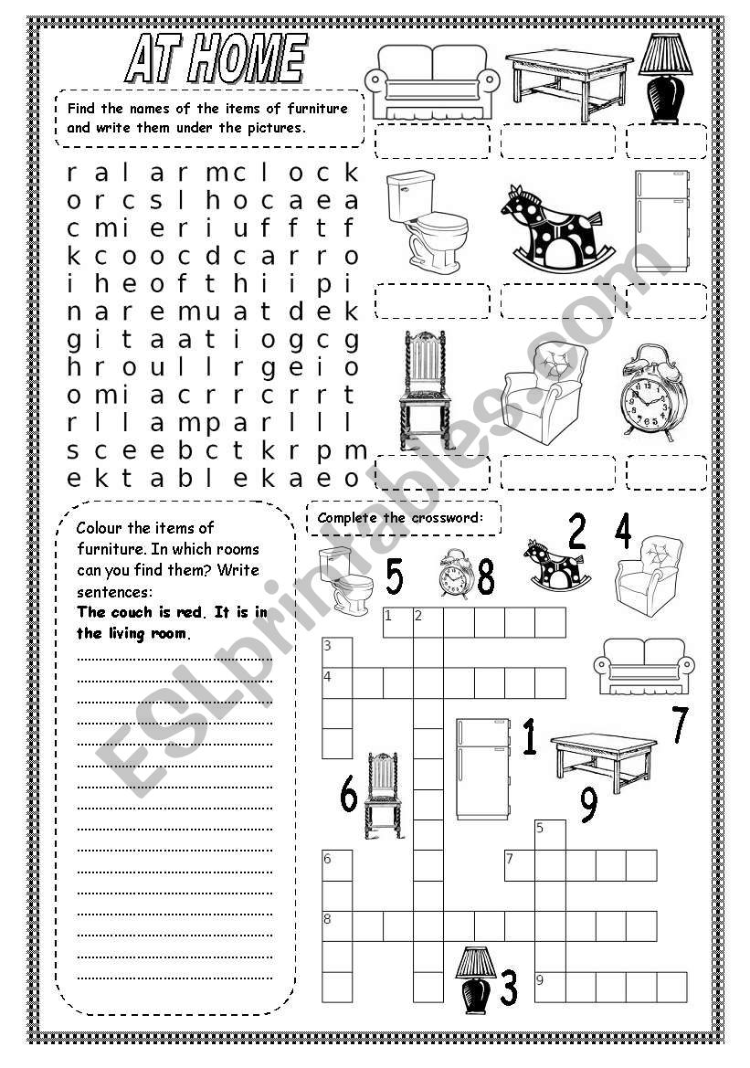 AT HOME (1) worksheet