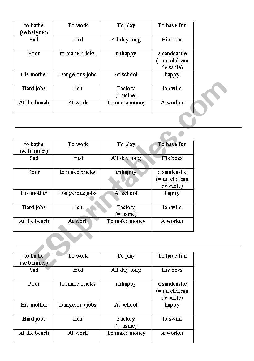 child labour part 2 worksheet