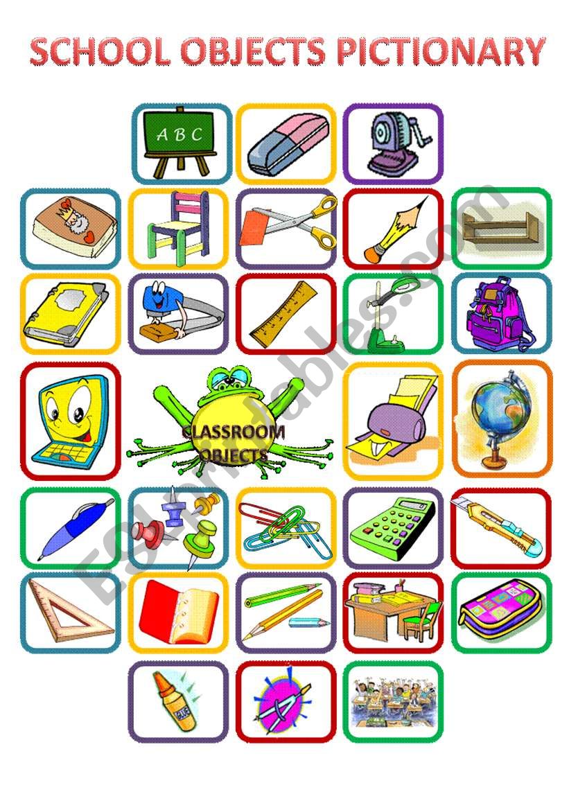 CLASSROOM OBJECTS worksheet