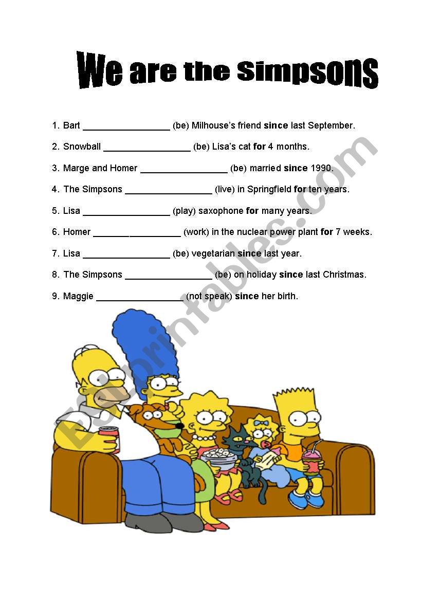 Present Perfect with The Simpsons