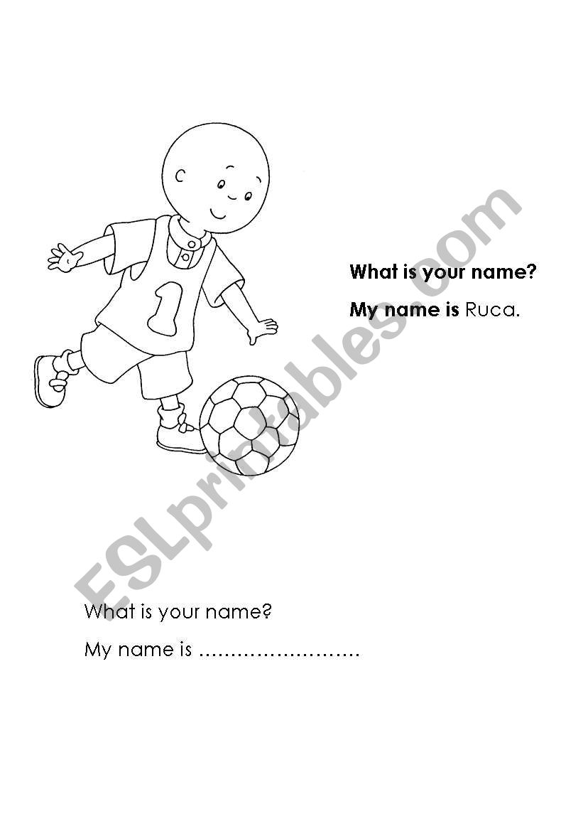 What is your name? worksheet