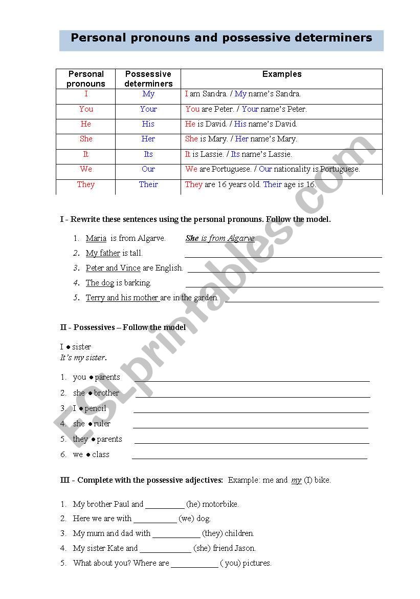 personal-pronouns-and-possessive-determiners-esl-worksheet-by-espe