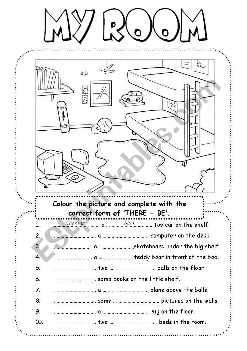 My room (3) worksheet