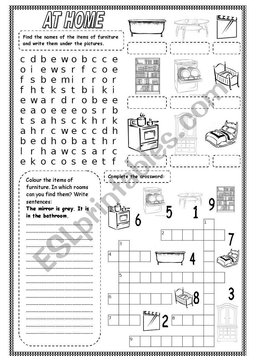 AT HOME (2) worksheet