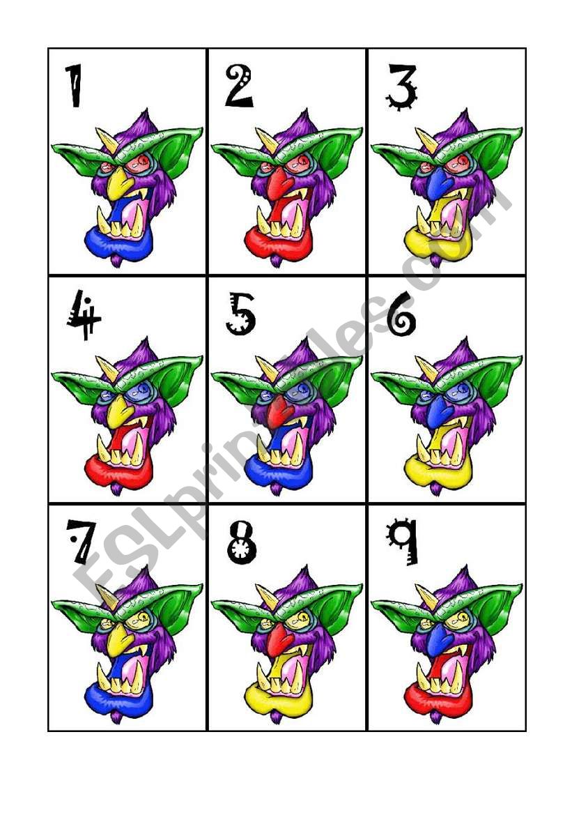 Which Monster?(Easy) worksheet