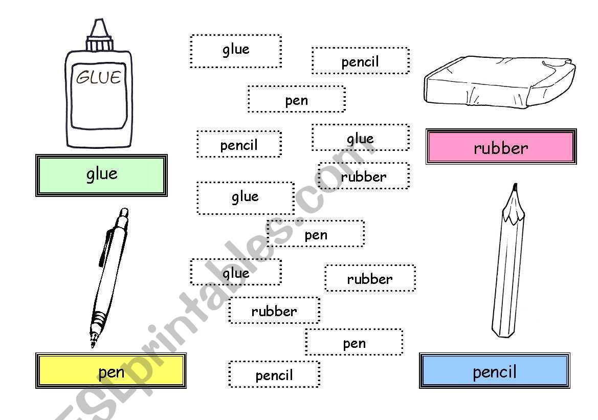 School stuff worksheet