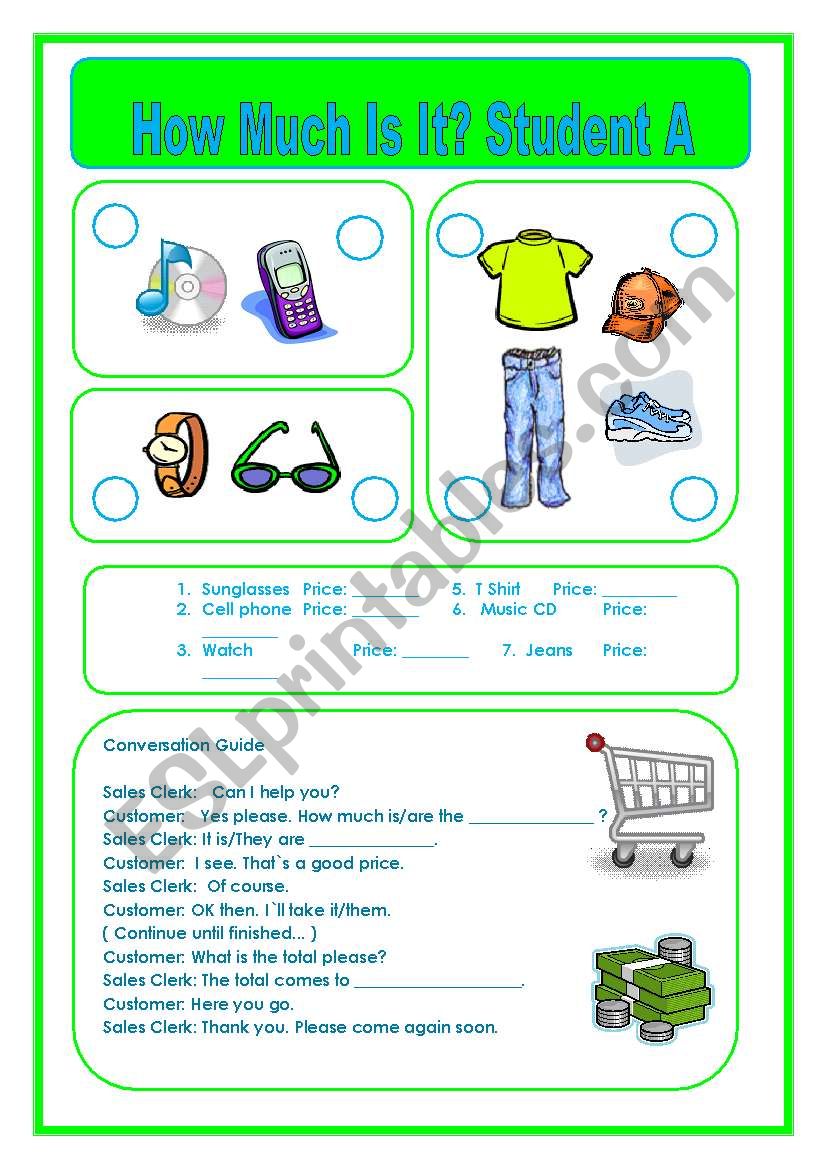How Much Is It?  Part 2 worksheet