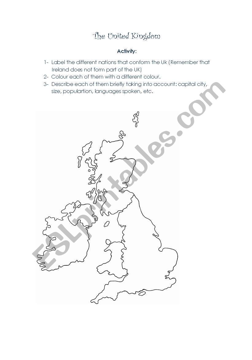 The United Kingdom worksheet