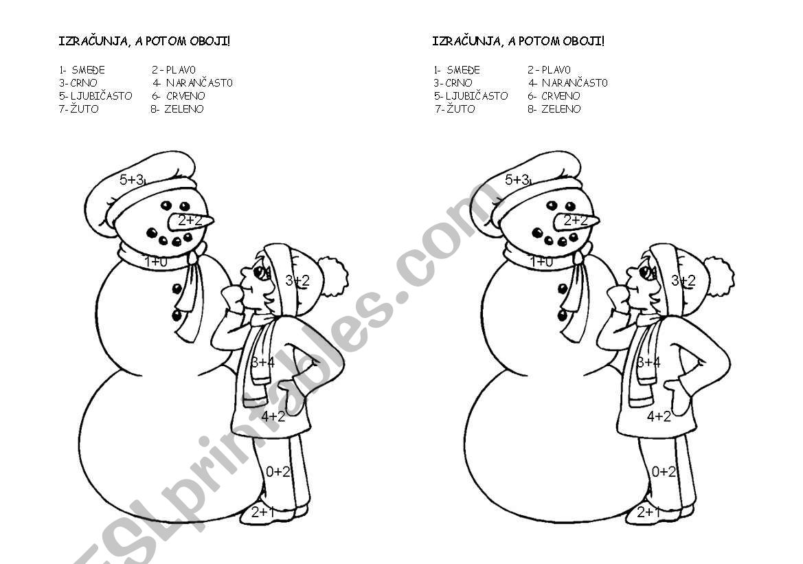 numbers worksheet