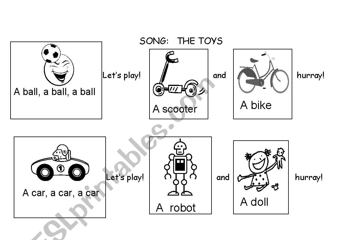 The toys song worksheet