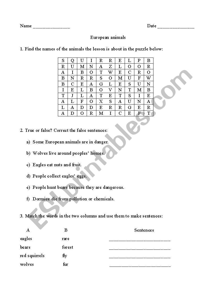 worksheet 1 worksheet