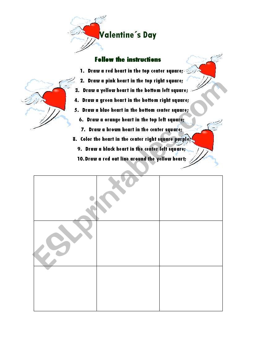 Valentines Day - Follow the instructions