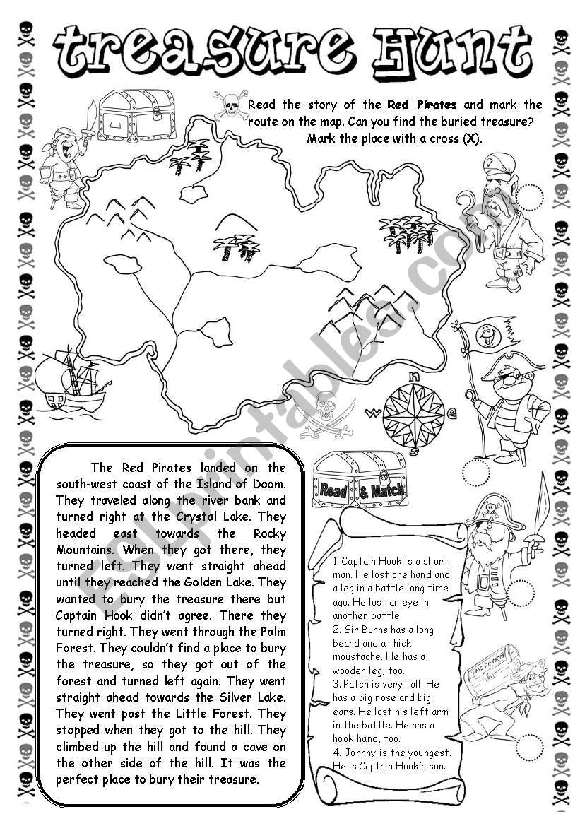 Treasure Hunt worksheet