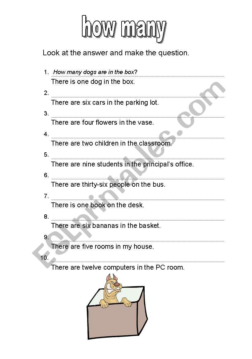 how many worksheet