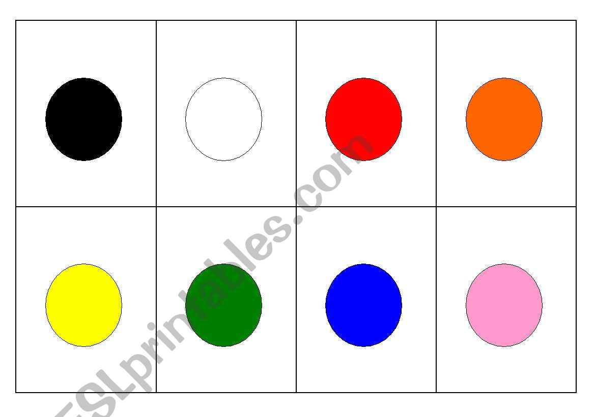 Colour Cards Deck (120 cards) worksheet