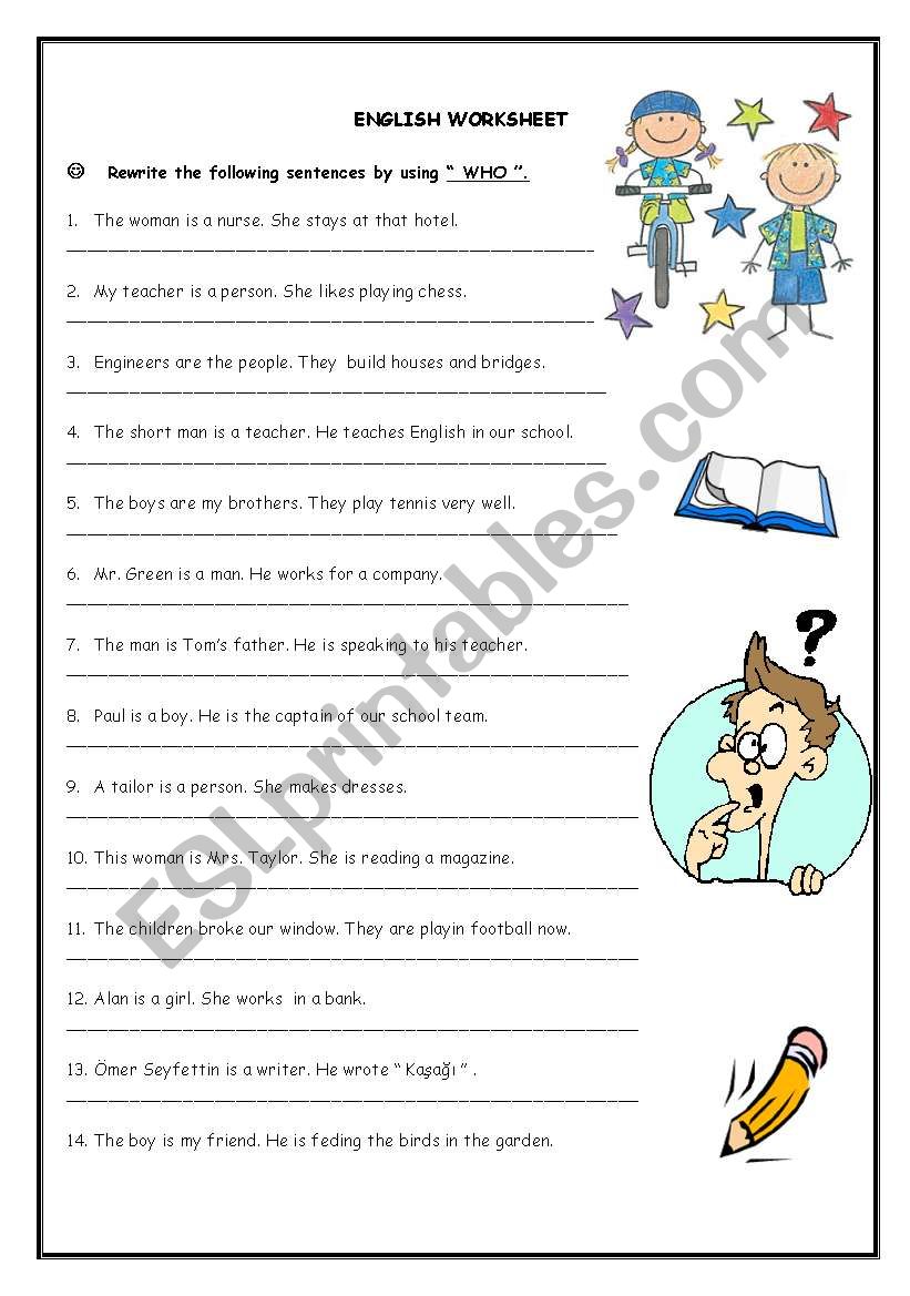 EXERCISES worksheet