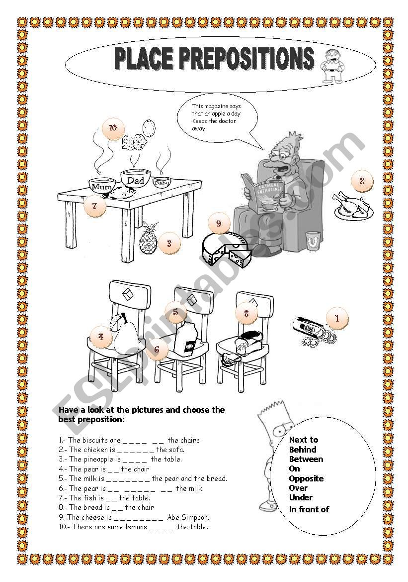 PLACE PREPOSITIONS FOR BEGINNERS