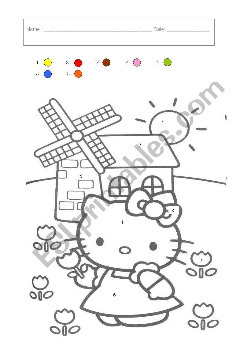 colour  worksheet