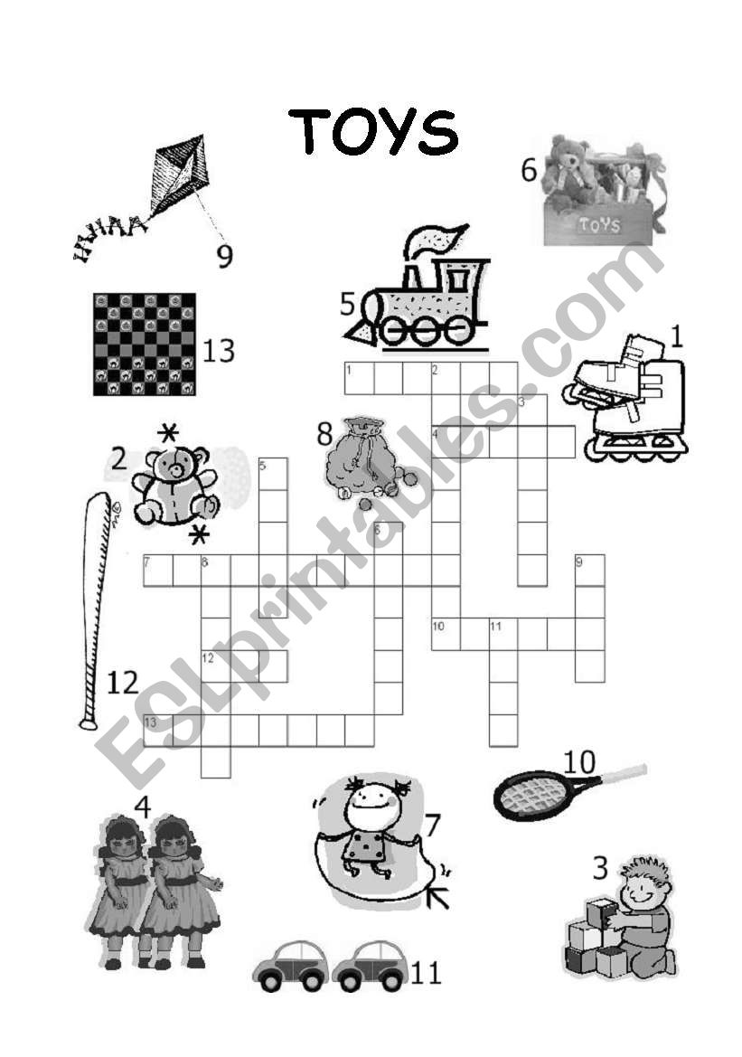 PRETTY TOY-CROSSWORD worksheet