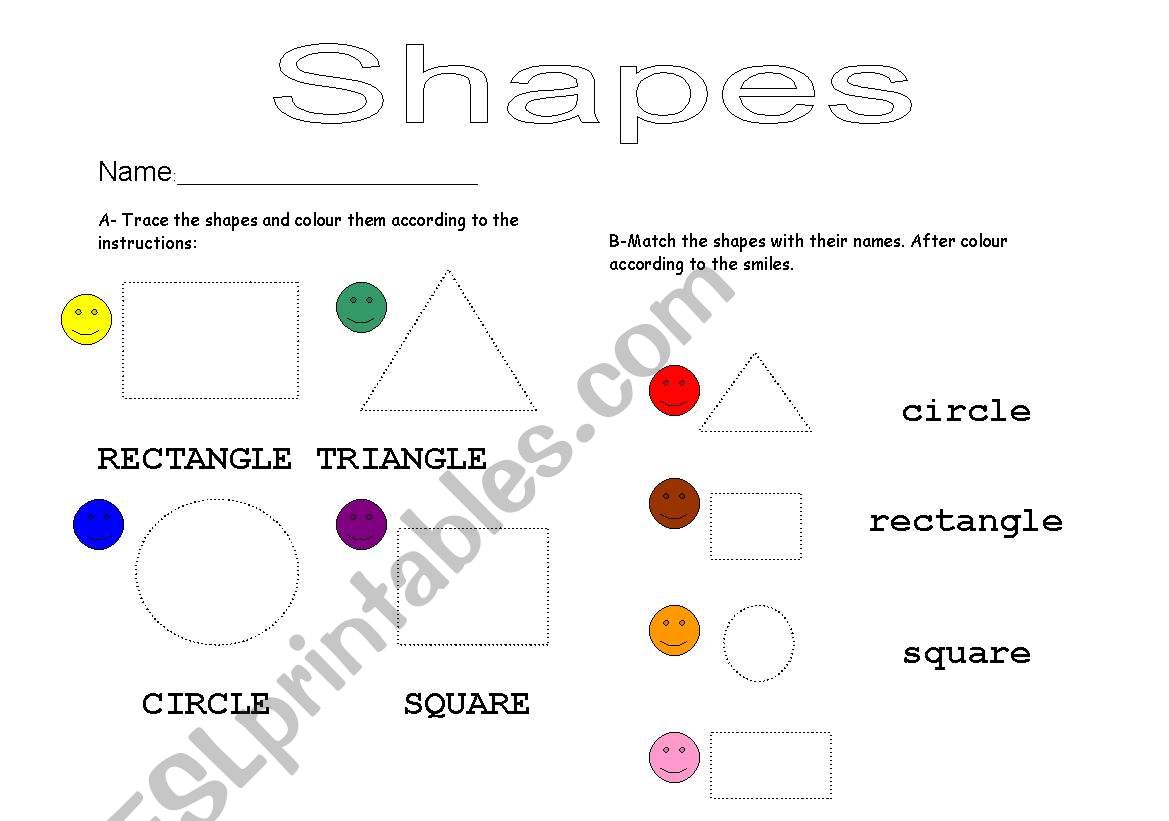 shapes worksheet