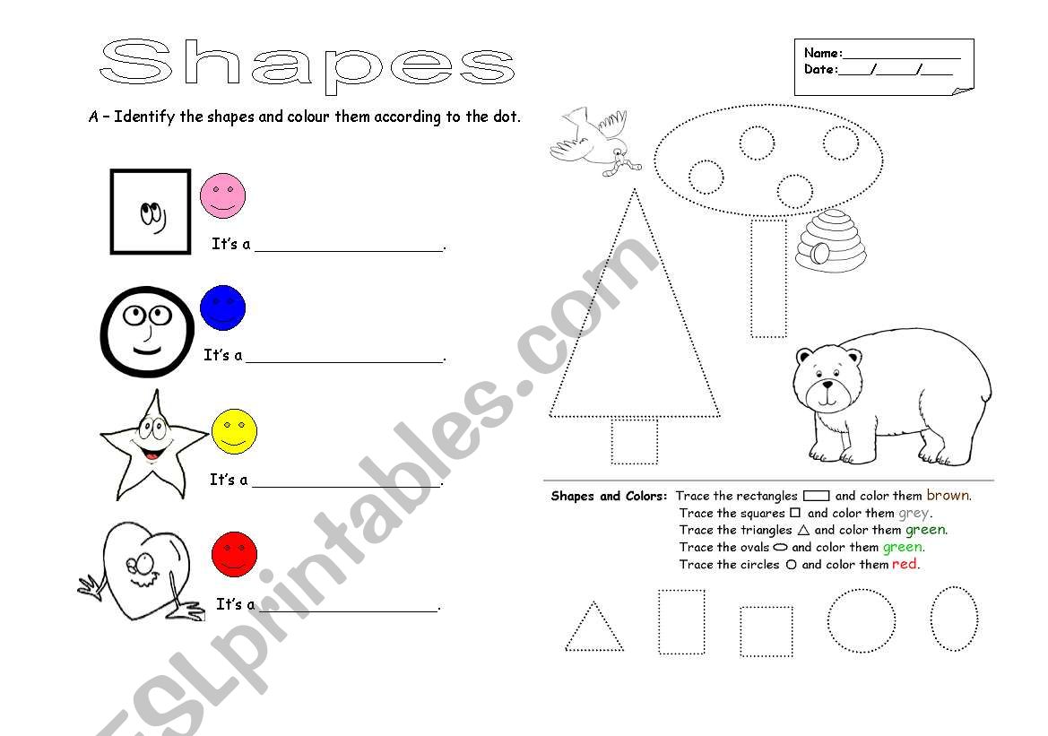 Shapes worksheet