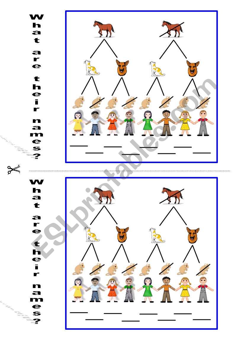 A LOGIC PUZZLE  to practice has got / hasnÂ´t got - listening comprehension 