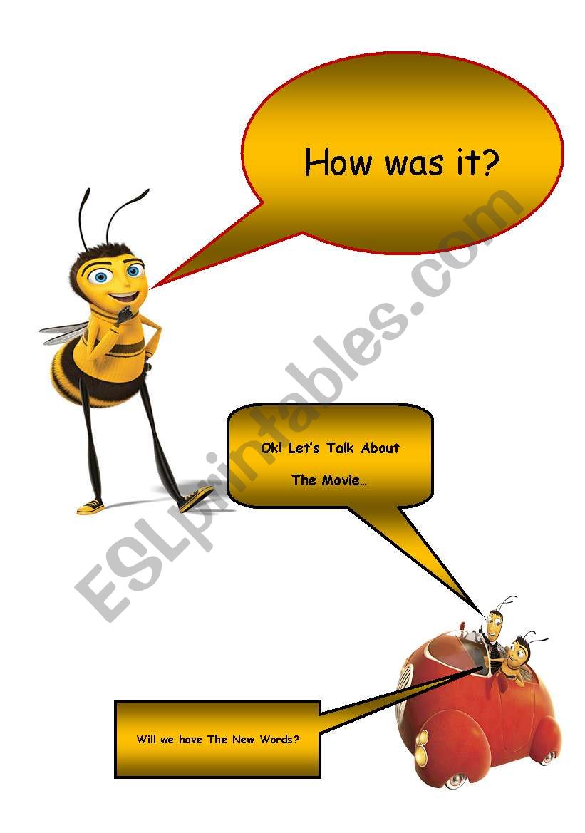 Bee Movie worksheet
