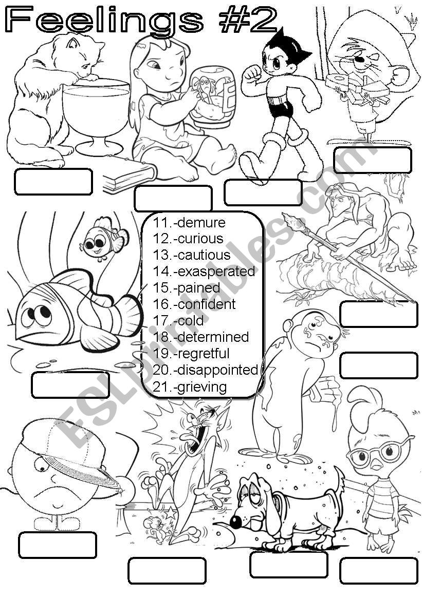 Feelings #2 worksheet