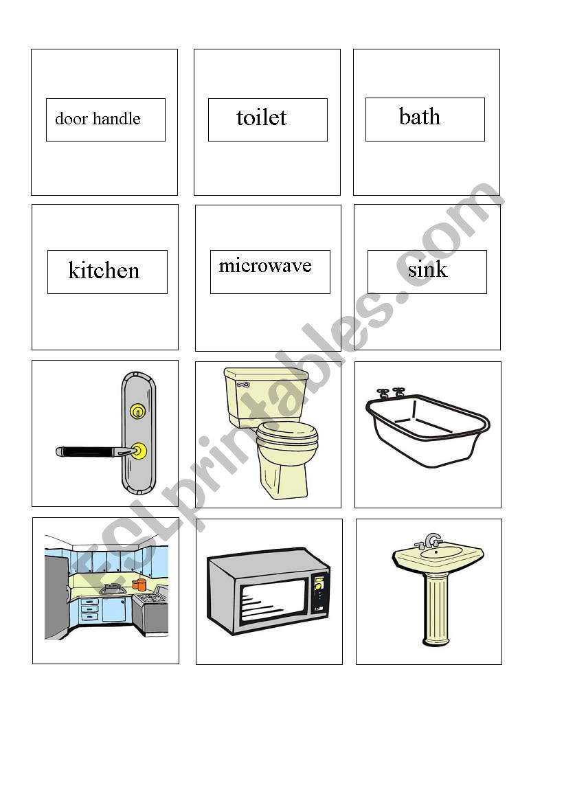 at home memory game 2 worksheet