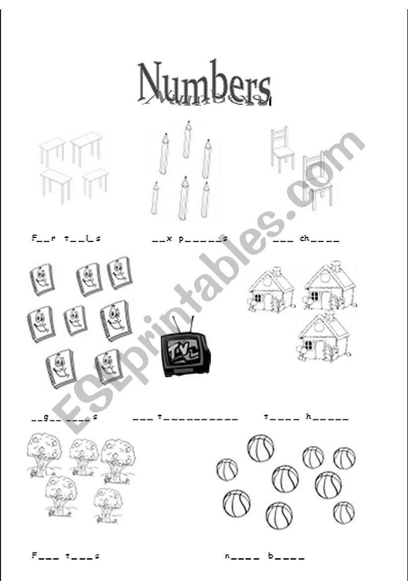 Nubers worksheet