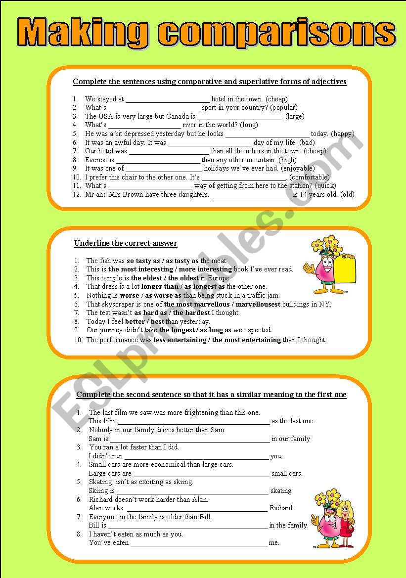 making-comparisons-esl-worksheet-by-raspberry