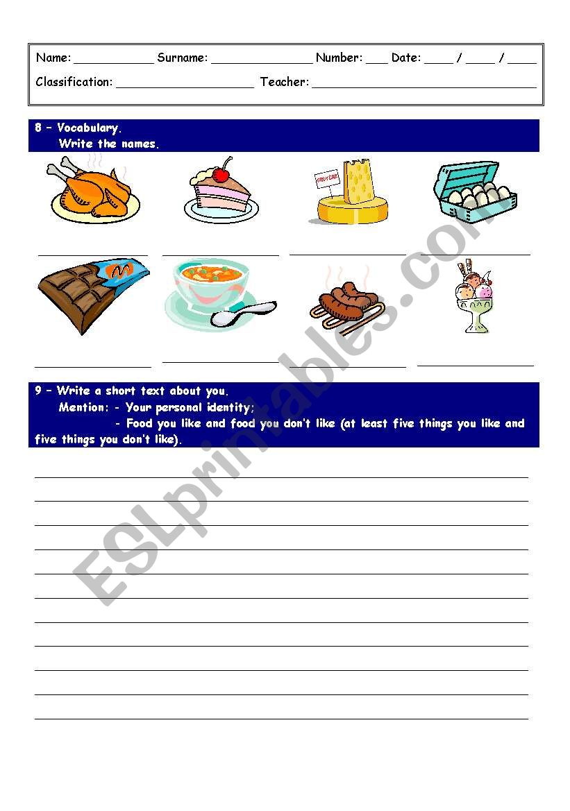 Food labeling and writing exercise - ESL worksheet by Vazko In Reading Food Label Worksheet