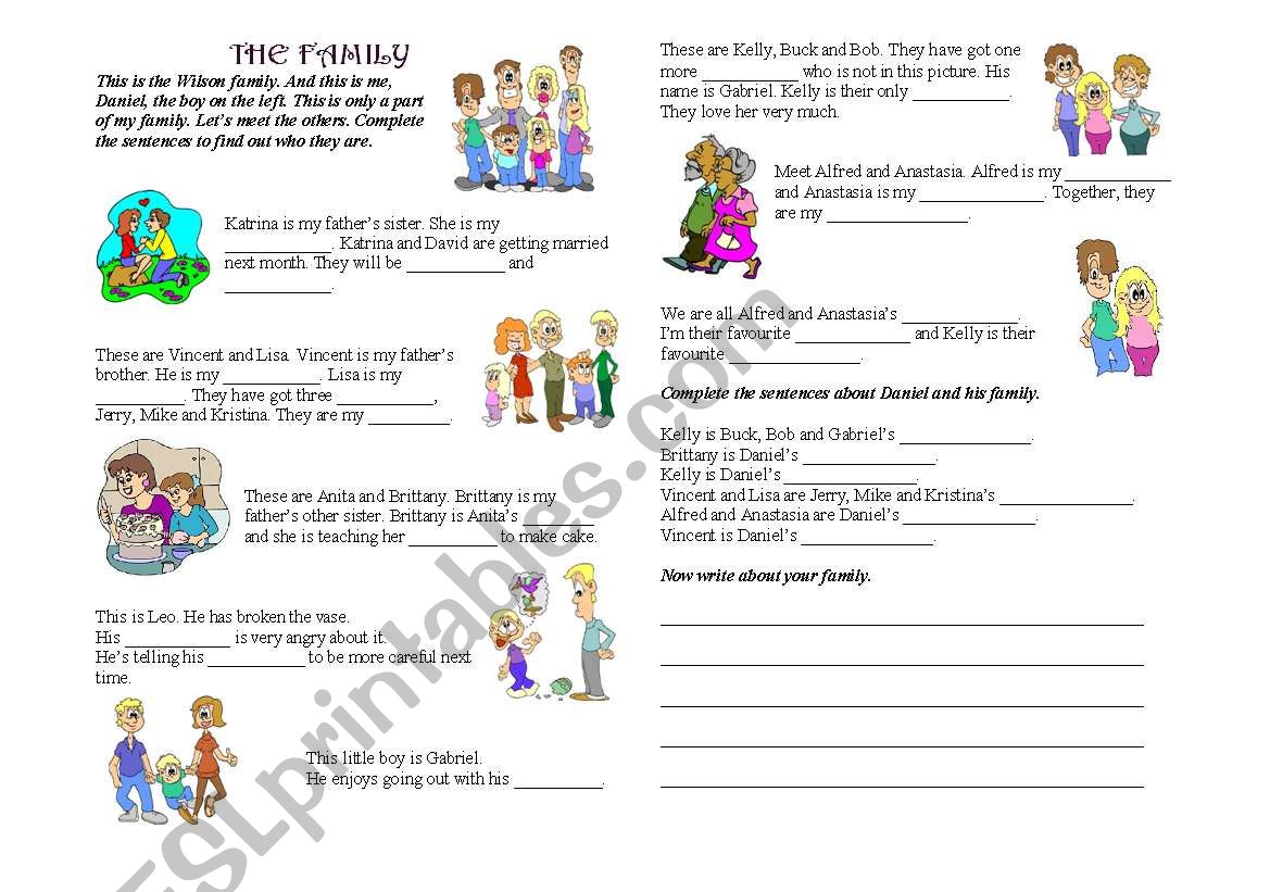 The Family worksheet