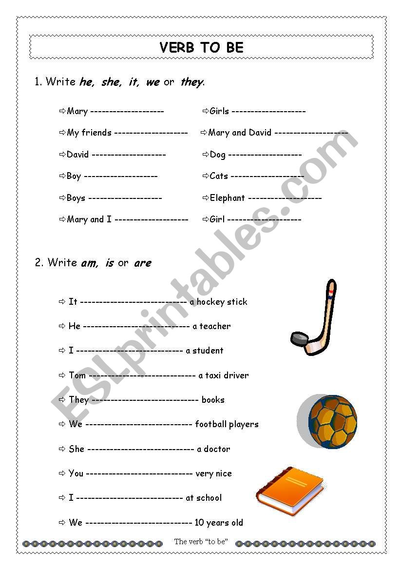 Present simple to be  worksheet