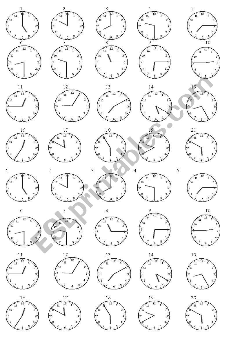 Time worksheet