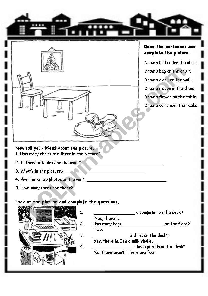 Prepositions worksheet