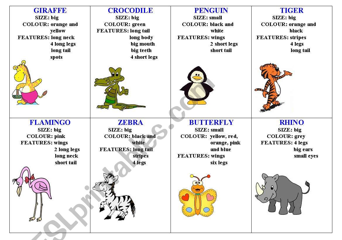 ANIMALS worksheet