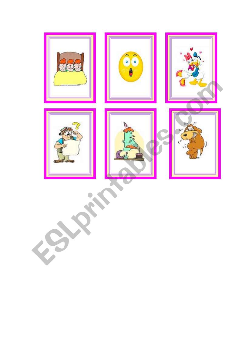 FEELINGS - Memory Game worksheet