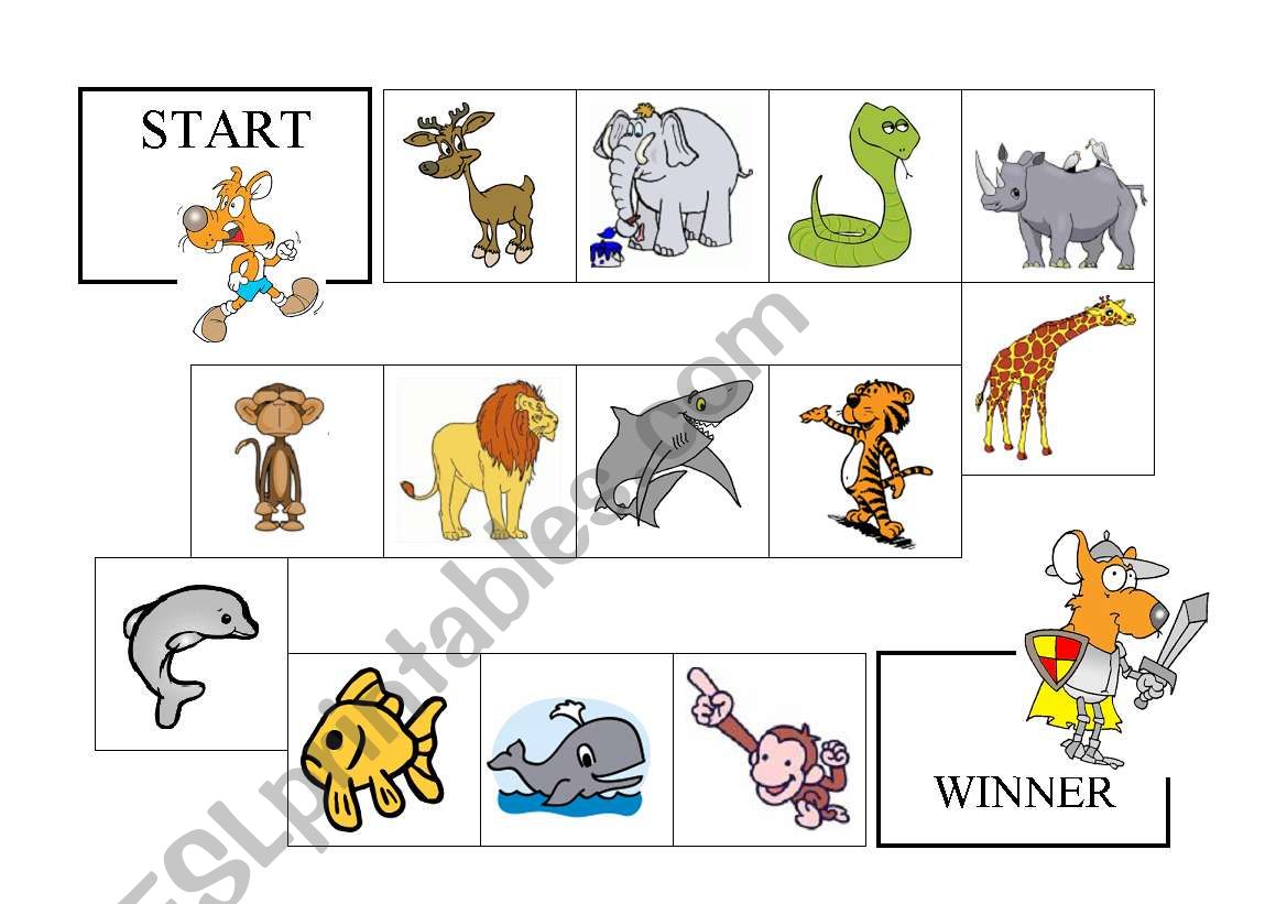 WILD AND OCEAN ANIMALS BOARGAME