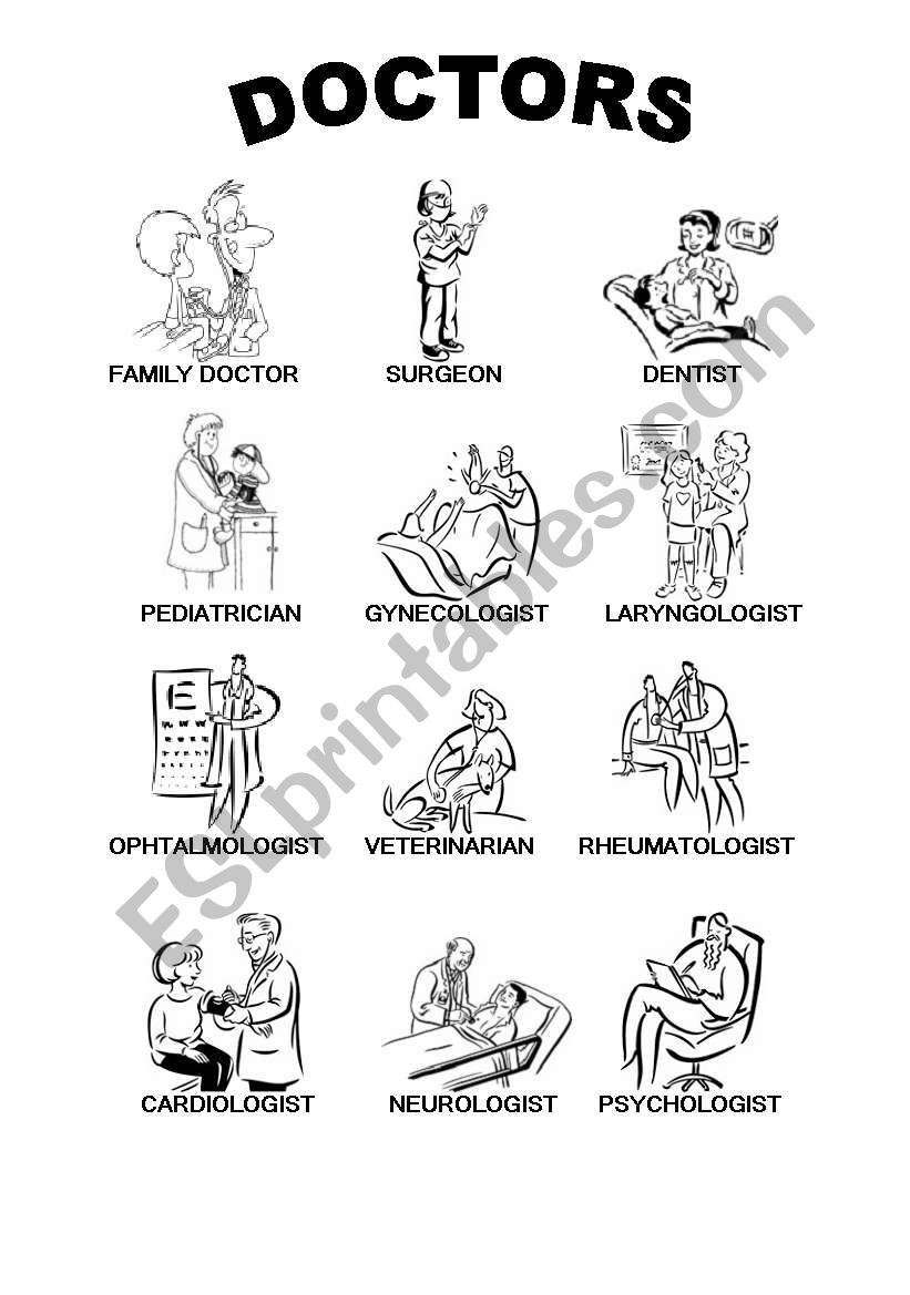 Doctors (part I) worksheet