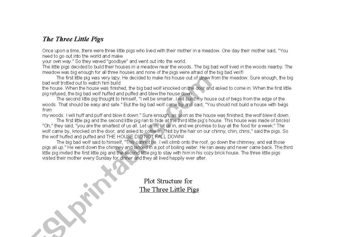 Three Little Pigs Plot Structure