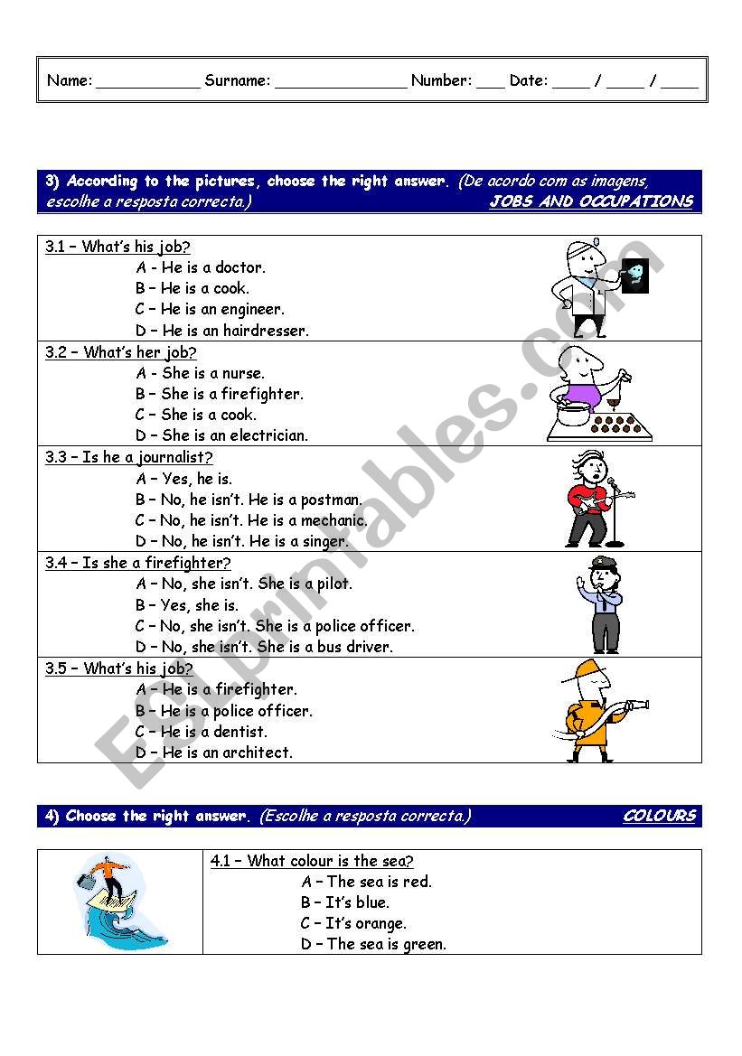 American evaluation worksheet look-alike - part 3 of 3