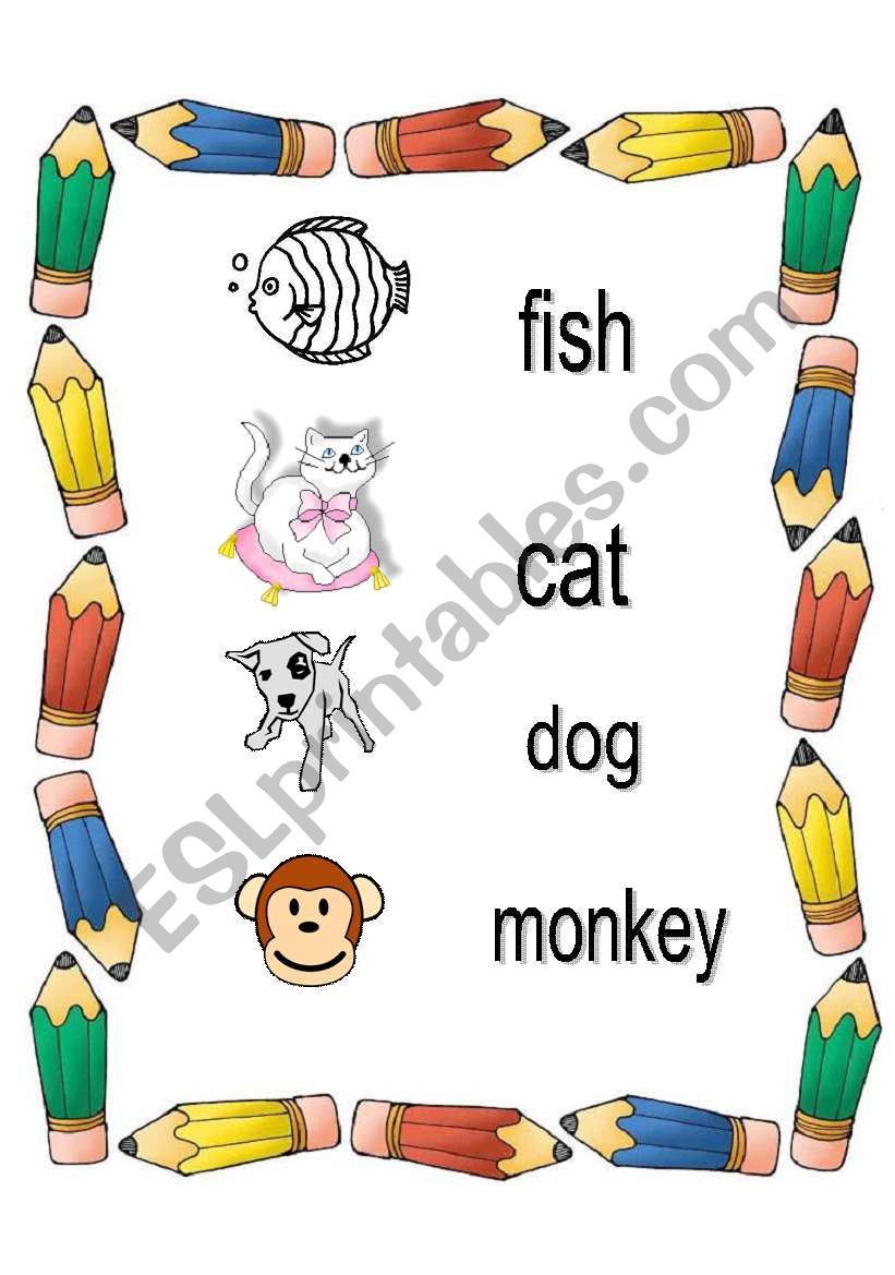 animals worksheet