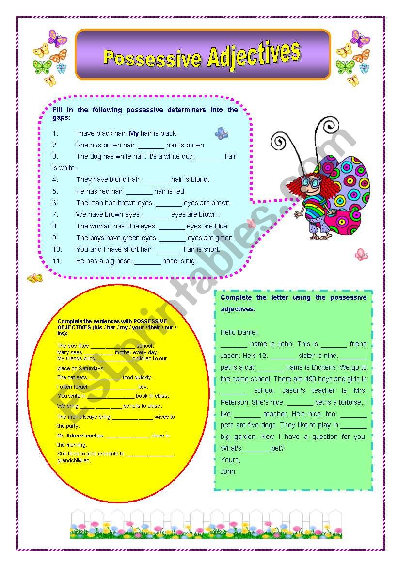 Possessive Adjectives worksheet