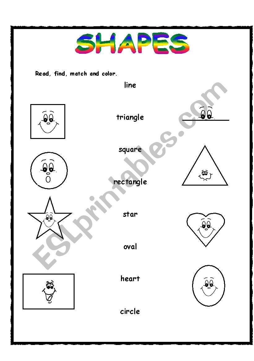 Shapes worksheet