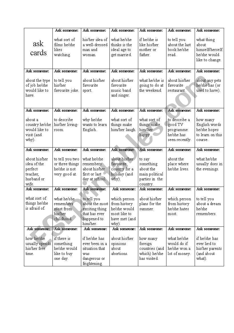 Communication game part 2 worksheet