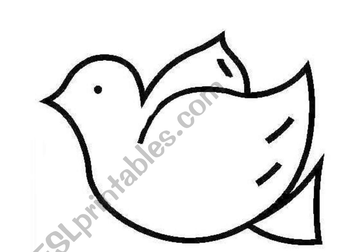 dove of the peace worksheet