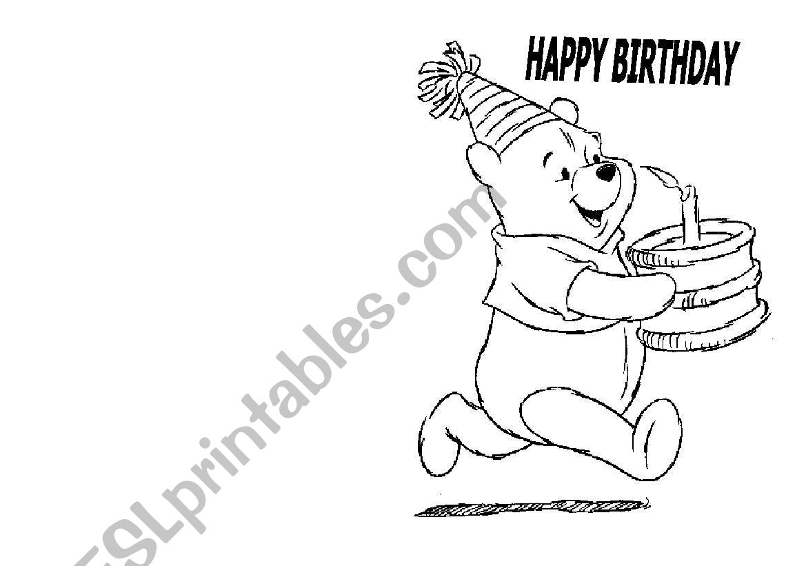 happy birthday worksheet