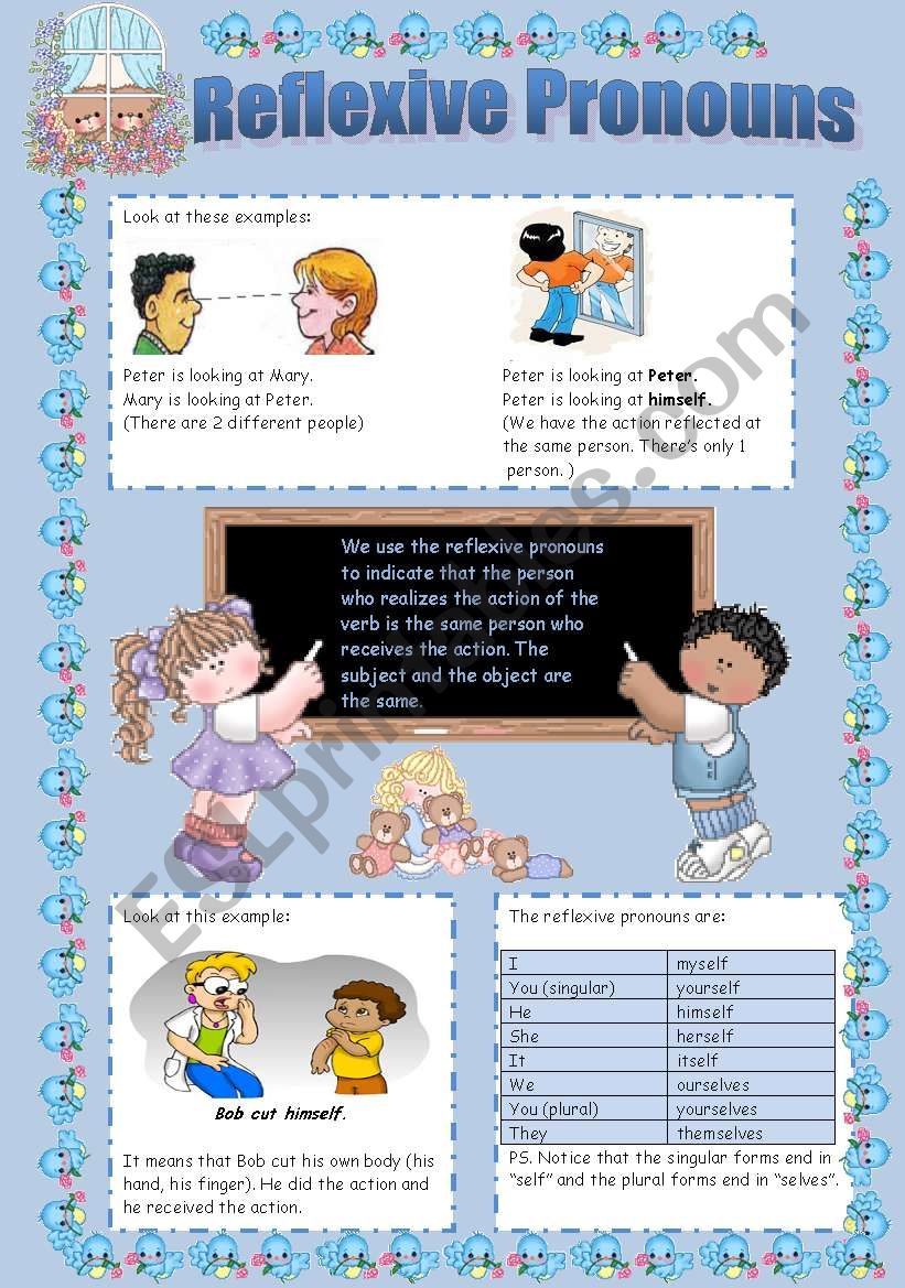 Reflexive Pronouns worksheet