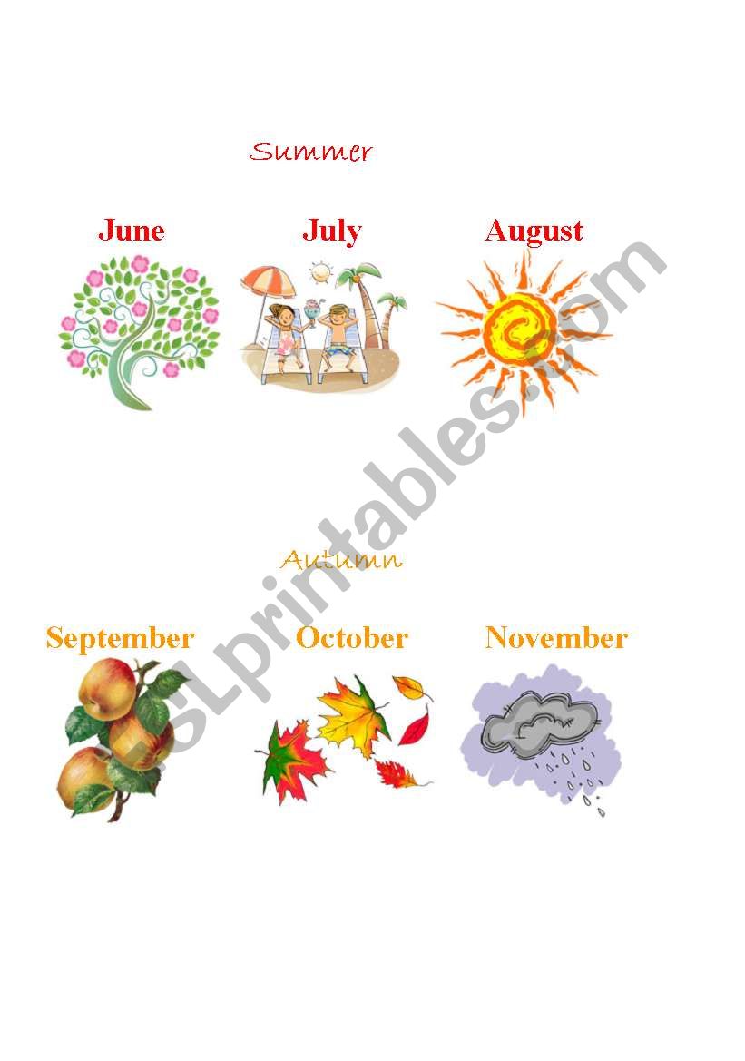 Summer_Autumn_Months worksheet